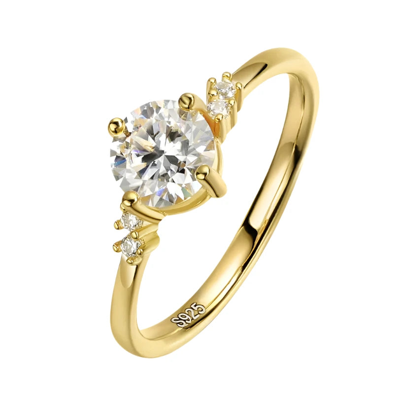 Moissanite Delicate Solitaire Ring